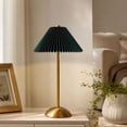 thumbnail image 4 of Cordless Pleated Table Lamp, Rechargeable Vintage Bedside Lamp, Portable Fabric Shade Night Light for Bedroom Dining Room Home Decor, 4 of 7
