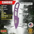 thumbnail image 7 of ESEE Candiru CAN-PURP-BLK-E Fixed Blade Purple 1095 Carbon Steel Knife Knives, 7 of 7
