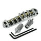 thumbnail image 2 of 2X Puente de Melodia-O-Matic Sillin Rodillo Plateado Metal Cromado para El Reemplazo de la Guitarra Electrica del Estilo de Les Paul, 2 of 6