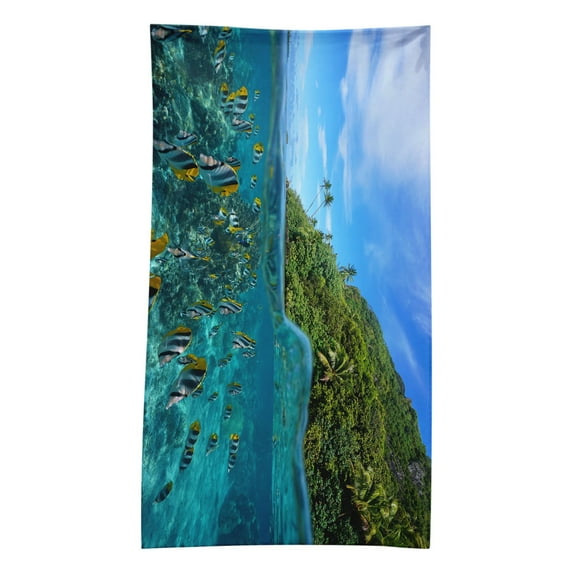 OAVQHLG3B Microfiber Beach Towel Super Lightweight Colorful Bath Towel Sandproof Beach Blanket Multi-Purpose Towel For Travel Swimming Pool 30x60 Inch