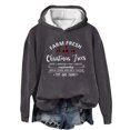 thumbnail image 1 of WEAIXIMIUNG Sweat à Capuche Zippé pour Femmes Nouveau Pull de Noël Imprimé Col Rond Manches Longues, 1 of 3