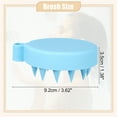 thumbnail image 3 of Unique Bargains Scalp Massager Hair Care Scalp Massager Shampoo Brush 3.62"x3.07"x1.38" Massager Tools Blue, 3 of 6