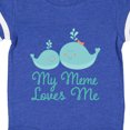 thumbnail image 4 of Inktastic My Meme Loves Me Whale Grandchild Boys or Girls Baby Bodysuit, 4 of 5