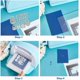 thumbnail image 4 of Kit de 13 troqueles metálicos con forma de corazón y llave para hacer tarjetas, repujado y troquelado de papel. Incluye plantillas, bolsillos de almacenamiento y demás accesorios., 4 of 9