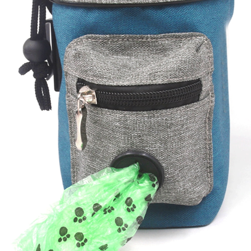 Dog Treat Pouch, Dog Treat Bag for Training Small To Large Dogs, Easily Carries Pet Toys, Kibble, Treats, Built-in Poop Bag Dispenser