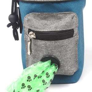 Dog Treat Pouch, Dog Treat Bag for Training Small To Large Dogs, Easily Carries Pet Toys, Kibble, Treats, Built-in Poop Bag Dispenser