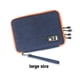 thumbnail image 2 of Qarigey Bolsa de almacenamiento de Cable USB, resistente al agua, 2 capas, portátil, para viajes en casa, dormitorio, disco Flash electrónico, cable de Carteras L Azul Qarigey AP012998-04, 2 of 6