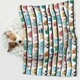 thumbnail image 6 of Yiaed Funny Transport Print Dog Blankets-Cat Blanket Washable for Couch Protection,Puppy Blanket, Soft Plush Reversible Throw Furniture Protector-Medium, 6 of 8
