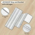 thumbnail image 3 of 10Pcs Joymoop Mop Replacement Pads, 13 * 4.9'' Universal Mop Pads Mop Head Refills Washable Wet Mop, Compatible with Most 11-13” Size Mops, 3 of 13