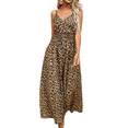 thumbnail image 2 of Robe Midi Bohème d'Été pour Femme Décontractée à Fleurs à Bretelles Spaghetti à Lacets Robe Fluide Évasée de Plage Jaune m, 2 of 10