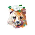 thumbnail image 3 of Beauchamp, Andy 11x14 Black Modern Framed Museum Art Print Titled - Bear with Flower Crown, 3 of 5