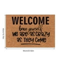 thumbnail image 3 of IF YOU HEAR ME YELLING JUST KNOW I SAID IT NICELY 26 TIMES THE MOM Carpet Door Mat Non Entrance Door Entry Mat Absorbent Bathroom Fun Floor Mat 1PC B2-HOME746, 3 of 6