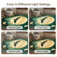 thumbnail image 7 of ODIKA 4'x6' Ultra-Soft Area Rug, Moth Shaped Witchy Vintage Gothic Whimsical Round Motif Border None Washable, Bare feet friendly, Silk-Touch for Bedroom Home office, 7 of 7