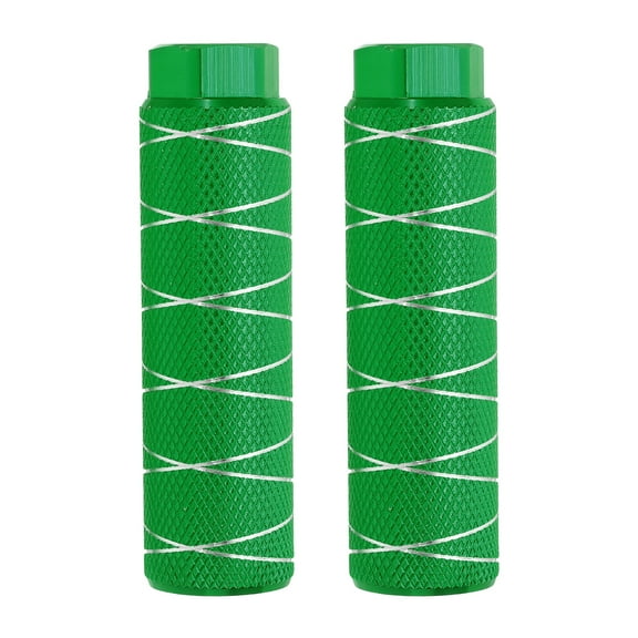 Uxcell Bike Pegs Fit Axles, Aluminum Alloy Anti-Skid Foot Bicycle Peg Back Seat Stands for BMX Mountain Dirt Bike Green