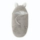 thumbnail image 3 of Manta para bebé TOG 2 Sherpa Manta para recién nacido Preciosa oreja de conejo Bebé cálido con gorro Bebé de 0 a 6 meses Saco de dormir de 3 a 6 meses, Gris, 3 of 5