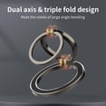 thumbnail image 6 of ELEHOLD Ring Holder Carbon Fiber Magnetic Phone Grip Stand, Fully Foldable Kickstand with Dual Axis Rotation Strong Magnetic Attachment for iPhone/Samsung/Mag-Safe Compatible Cases,Gun, 6 of 8