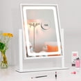 thumbnail image 3 of SOZOMO Espejo de Maquillaje con Luces,Espejos de Maquillaje para Tocador Hollywood,Espejo de Maquillaje de Mesa,Control T&aacute;ctil Inteligente y Espejo Peque&ntilde;o 10X,3 Modos de Color,F, 3 of 8