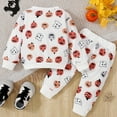 thumbnail image 2 of WEAIXIMIUNG Costumes Garçons Taille 8 Bébé Automne/hiver Manches Longues Imprimé Dessin Animé Col Rond Haut + Pantalon Ensemble Deux Pièces Garçons, 2 of 7