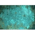 thumbnail image 1 of Ahgly Company Machine Washable Indoor Rectangle Oriental Turquoise Blue Industrial Area Rugs, 5' x 7', 1 of 4