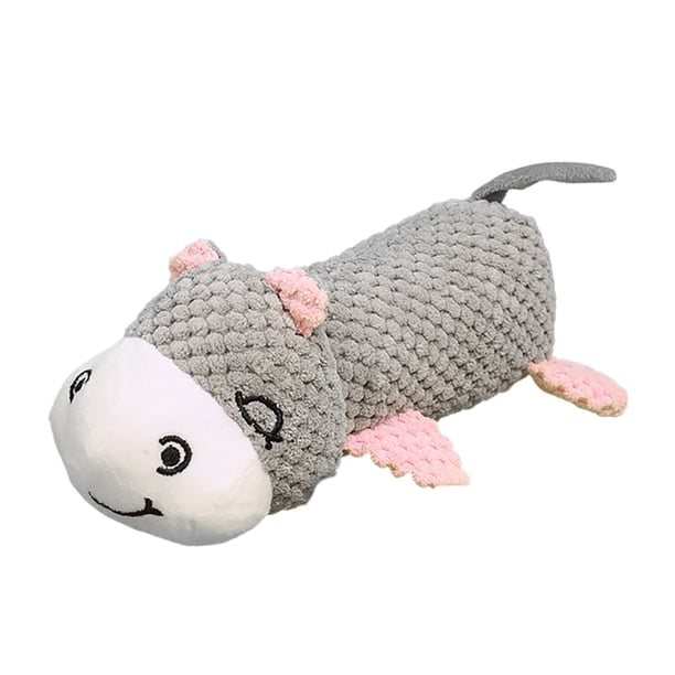 Juguete Para Perros Juguete Hipopótamo Juguete Chirriante Para Perros Con Papel Sonajero Peluche Para Perros Juguete Masticable Para Mascotas Juguete Interactivo Apto Para Cachorros Perros Pequeños
