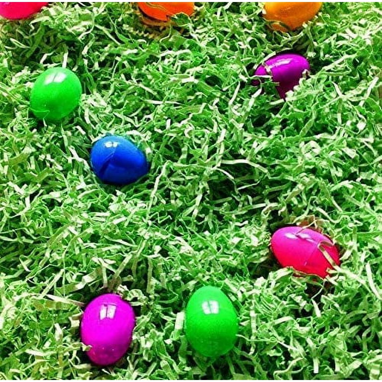Easter Grass Basket Filler - Recyclable Paper Shred for Creative Eggs  Decor, Gift Wrap, and More - 0.5 LB 