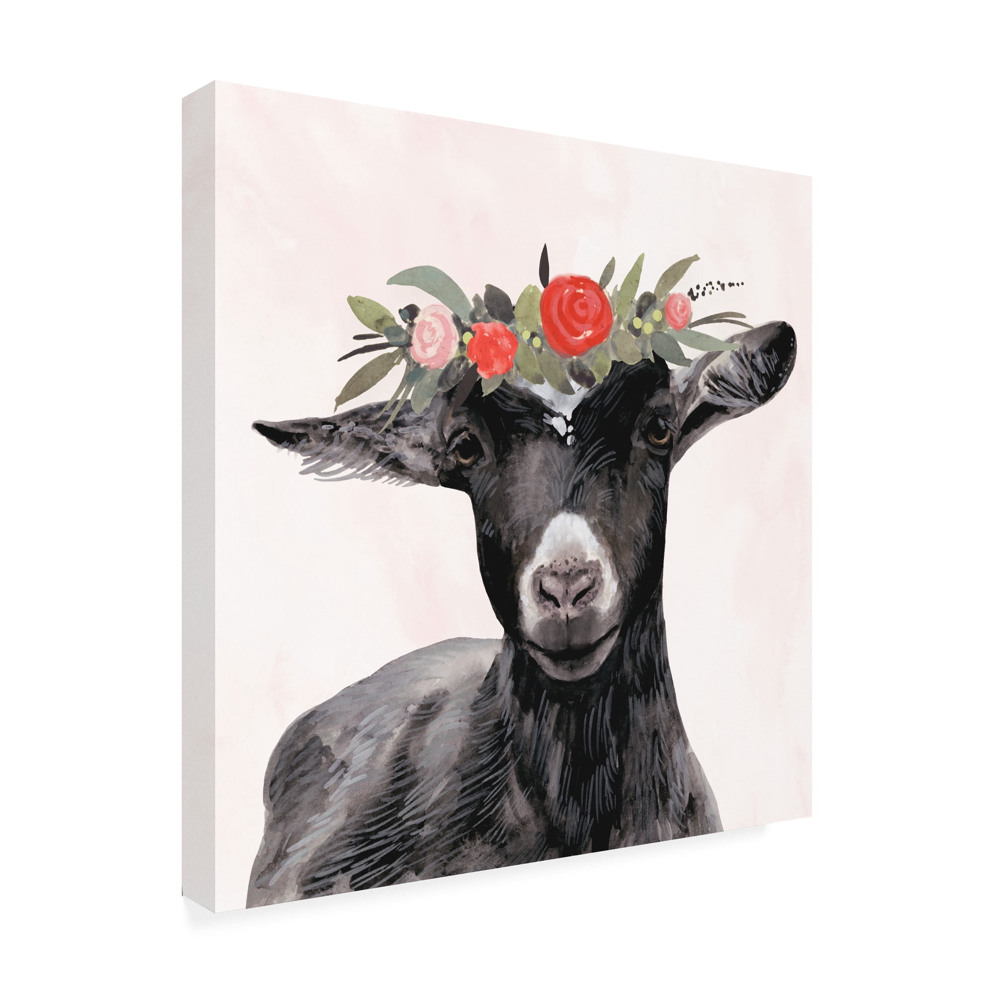 Trademark Fine Art 'Garden Goat III' Canvas Art by Victoria Borges