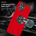 thumbnail image 3 of SZMLOGB Phone Case for iphone 11(6.1") with Ring Holder Shock Resistant Scratch Resistant PC Silicone Heavy Duty Protective Case-red, 3 of 6