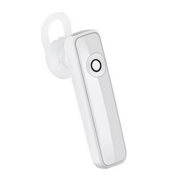 Casque Bluetooth, Écouteur Bluetooth Sans Fil avec Micro Antibruit, Écouteurs Ultralégers Mains Libres pour Téléphone Android Blanc