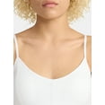 thumbnail image 4 of No Boundaries Seamless Miter Textured V-Neck Cami with Demi Cups, Women's, 4 of 5