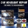 thumbnail image 4 of Hweilai Car Headlight Restoration Kit, Headlight Restoration Kit for Car, Headlight Lens Polished Restore Cleaner 2 Sets White, 4 of 5