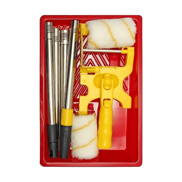 Long Handle Paint Roller Bursh Clean Cut Hand- Paint Edger Roller Clean-Cut for Home Room Wall Ceilings