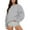 A-Grey130, variant on Yuanlong Womens Sweatshirts Plus Size Wide Long Sleeve Round Neck Solid Color Sweatshirt Fall Outing Casual Relaxed Tops