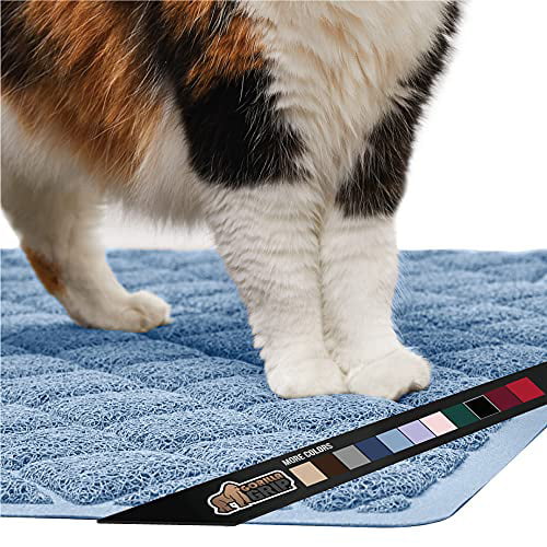 Scatter Control Gorilla Grip Original Premium Durable Cat Litter Mat XL Jumbo No Phthalate Mats Soft on Kitty Paws Easy Clean Mats Water Resistant Traps Litter from Box and Cats
