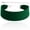 Green, variant on Velvet Choker for Women, Wide 1.5" 90s Ribbon Adjustable 12–18" with Stainless Steel Clasp, Soft Skin-Friendly Velvet — Black