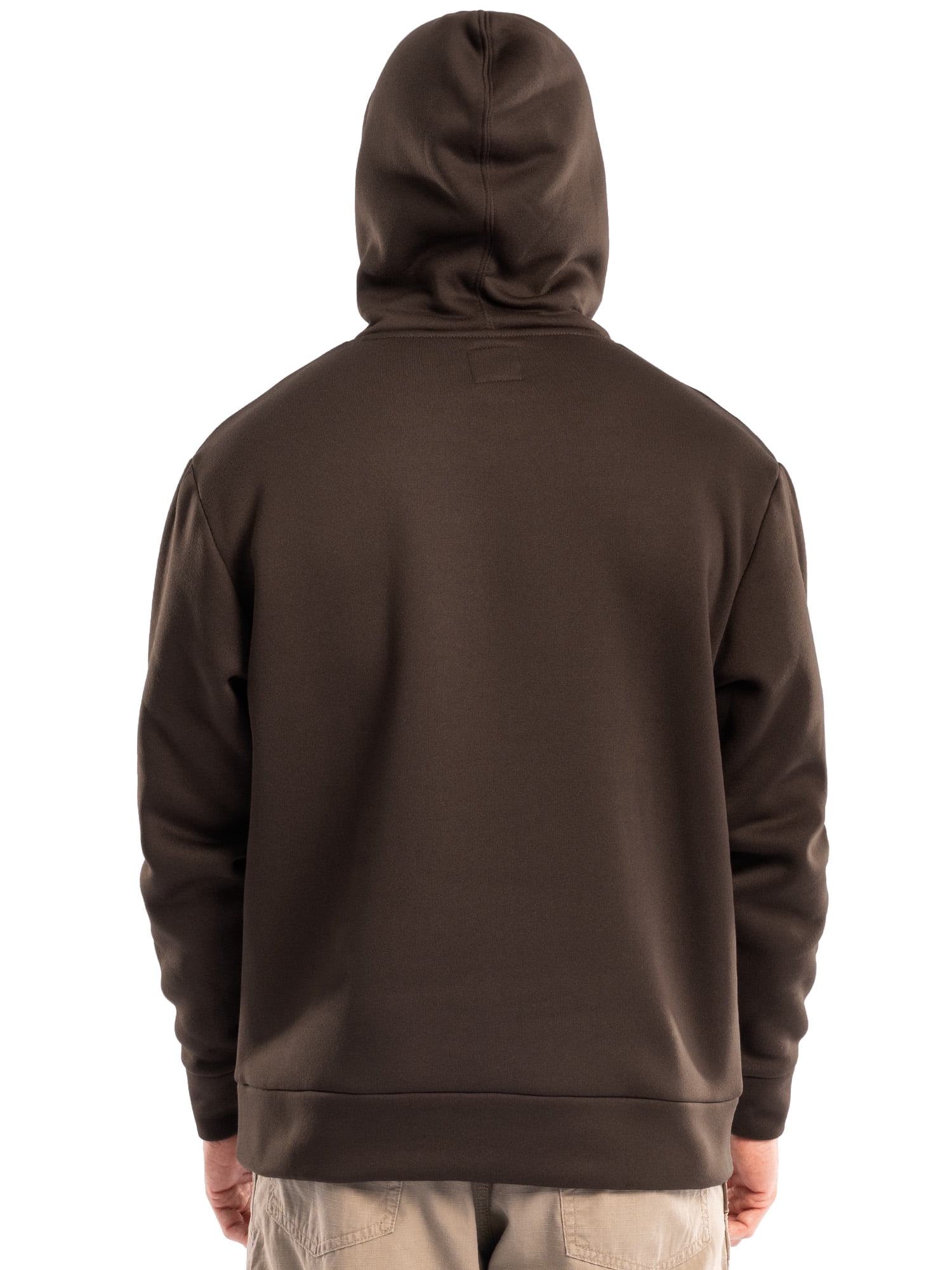 Wrangler Workwear Men's and Big Men's Relaxed Pullover Hoodie with Faux Shearling Lining, Sizes S-3XL