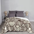 thumbnail image 5 of XMXT Flannel Throw Blanket for Couch, Love Decorative Print Bed Sofa Decor Blankets for Home Bedroom, 60 x 50 inches, 5 of 9