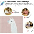 thumbnail image 4 of Dreamtimes Cute and Fluffy Llama 500 Piece Jigsaw Puzzle, Wall Artwork Puzzle Games for Adults Teens 20.5" L X 14.9" W, 4 of 7