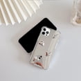 thumbnail image 6 of Compatible with iPhone 15 Pro Mirror Case Makeup Electroplate Love Heart Fashion Glossy Luxury Cool Cute Shockproof Protective Cover for Women Girls, 6 of 8