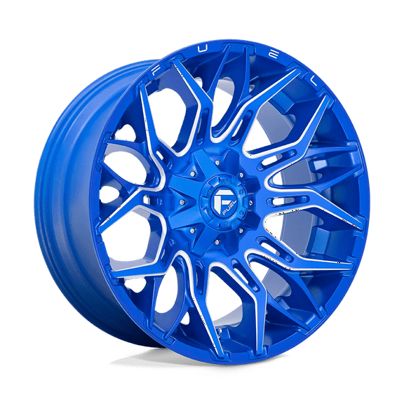 Fuel D770 Twitch 22X10 8X165.1 -18Et 78Cb Anodized Blue Milled Wheel