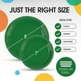 thumbnail image 5 of Exquisite 9 Inch Green Disposable Paper Plates, 100 Count, 5 of 6