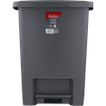 thumbnail image 4 of Rubbermaid 8.3 gal Step-on Plastic Kitchen Trash Can, Metallic, 4 of 5
