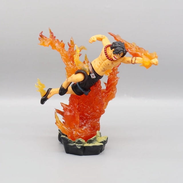 16CM Una Pieza anime Figura Fuego One piece figuras/One piece Luffy Ace Fantasma Slash Zoro Demonio Viento Pie Sanji Decoración luffy gear 5/figura zoro/luffy figura/sanji one piece