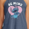 thumbnail image 3 of Lilo & Stitch - Valentine's Day Stitch Be Mine - Juniors High Neck Tank Top, 3 of 5