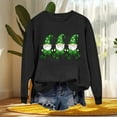 thumbnail image 5 of Mceream Femmes St Patricks Day Chandail en Molleton Décontracté Mode Irish Trèfle Chemises Imprimé Graphique Mignon Manches Longues Chandail à Enfiler Chemise Hauts Grande Taille Tenue de Vacances & Cadeau Noir m, 5 of 5