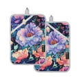 thumbnail image 7 of Yayeee Pot Holders Kitchen Heat Resistant with Pockets 7"x9.8" Cotton Oven Cooking Hot Pads, Puprle Ethereal Floral Harmony, 7 of 7