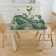 thumbnail image 3 of COMIO Banana Leaves Great for Home Kitchen/Parties/Holiday Dinner Square Tablecloth White, 3 of 7