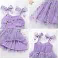 thumbnail image 5 of IDOPIP Toddler Baby Girls Tutu Dress Birthday Party Princess Dresses Floral Sequin Tulle Sundress, 5 of 8