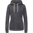 thumbnail image 4 of Jinhomg 2026 Trendy Hoodies for Women Plus Size Casual Solid Drawstring Hooded Sweatshirt Oversized Comfy Long Sleeve Zip Up Jacket with Pockets Dark Gray L, 4 of 6