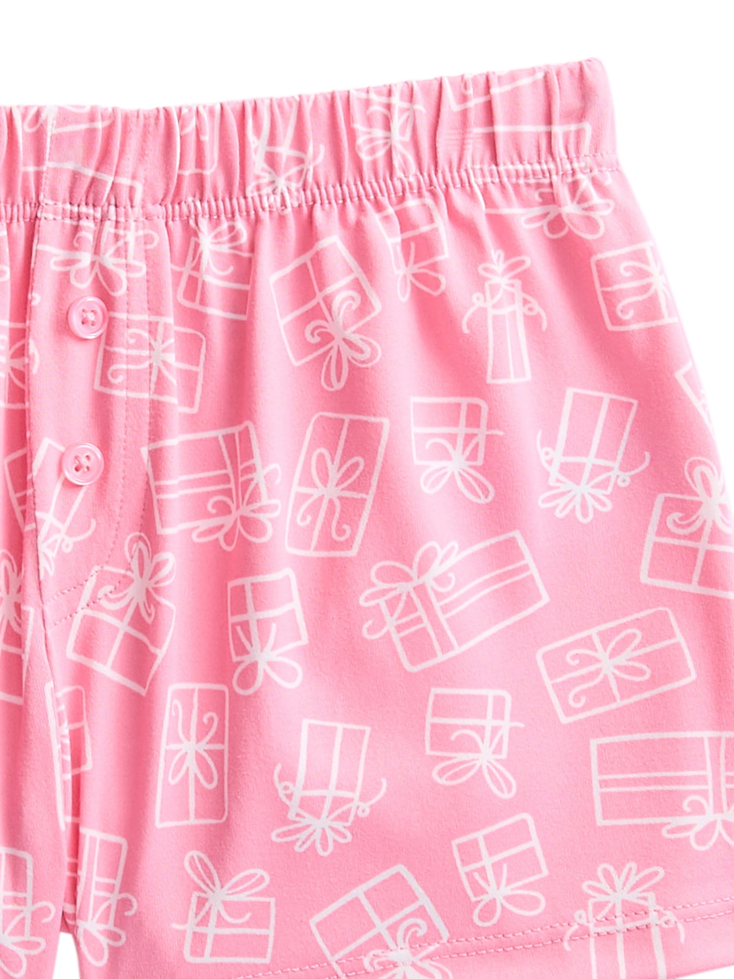 Wonder Nation Girls Short Sleeve Tee and Shorts Pajama Set, 2-Piece, Sizes 4-18