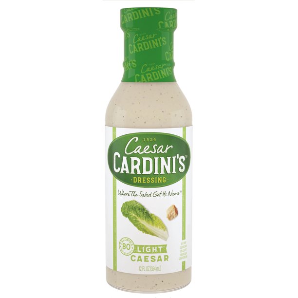 Cardini's Light Caesar Dressing, 12 oz (Pack of 6)